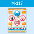 Плакат «На стройплощадке» (М-117, пластик 2 мм, A2, 1 лист)